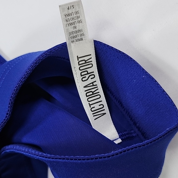 VICTORIAS SECRET VSX  BLUE SHOW OFF STRAPPY SPORTS BRA SIZE S - Picture 6 of 6